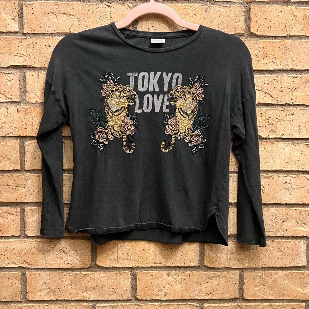 Zara Kids Tokyo Love Long Sleeve Tee